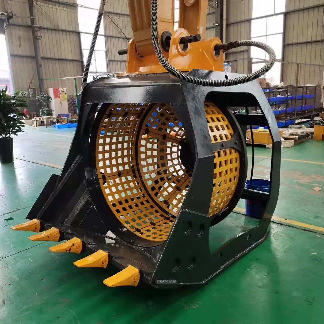 Rotary Screening Bucket For Loader